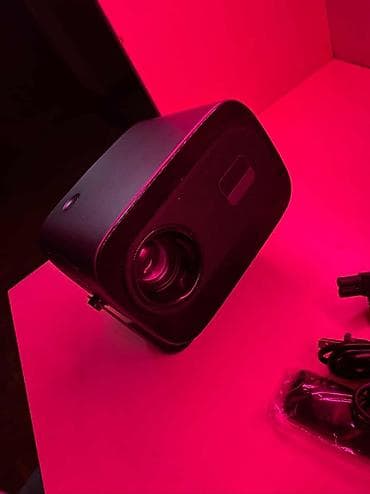 android 2din: Проектор LED A10PLUS Компактный домашний проектор с LED-лампой и — 5