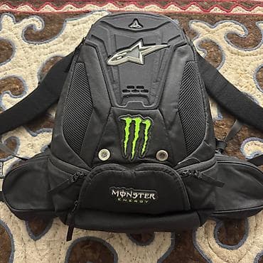 Спортивные сумки: Рюкзак для мотоспорта/вело Alpinestars x Monster Energy, черный Есть — 3
