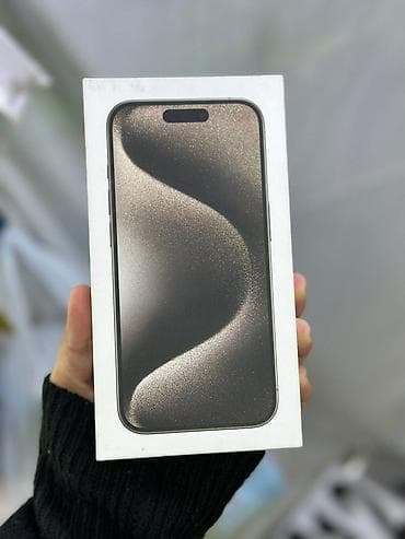 IPhone 15 Pro Max, Б/у, 512 ГБ, Natural Titanium, Зарядное устройство, Защитное стекло, Чехол, 84 %