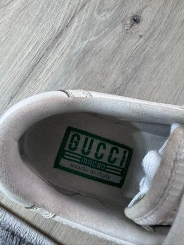фирменная обувь из италии: Кроссовки Gucci MAC80, made in Italy. Натуральная кожа - Модель — 3