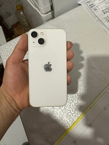 бу 13 айфон: IPhone 13, Колдонулган, 128 ГБ, Ак, Каптама, Коргоочу айнек, 88 % — 4