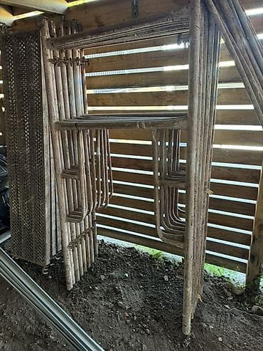 жаны тошоктор: Строительные леса рамные (металлические) - Рамная система из стальных — 1