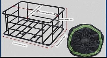 авто корзина: Металлическая корзина-багажник для велосипеда,скутера и т.д В наличии — 2