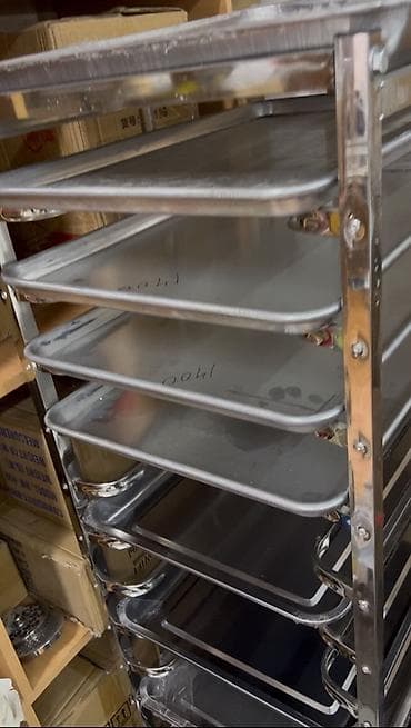 xprinter бишкек: Пекарский стеллаж на колесах - Материал: нержавеющая сталь (каркас и — 2