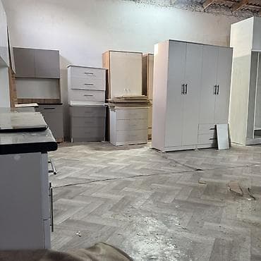 Кухонный гарнитур, Новый, цвет - Серый, ДСП