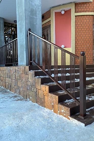 Лестницы-трансформеры: Изготовление перил Материал: Металл, Наружные, Покрытие: Оцинковка — 4