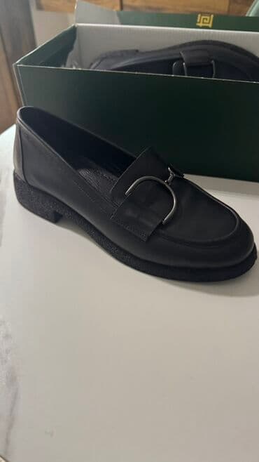 женские слипоны больших размеров: Лоферы женские /унисекс, классические, черные. - Материал верха — 2