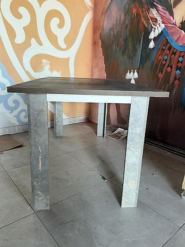 foldable table: Стол для кафе, Прямоугольный, цвет - Серый — 4