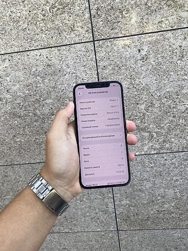 IPhone 12 Pro, Колдонулган, 128 ГБ, Space Gray, Коргоочу айнек, Каптама, Куту, 73 % — 2