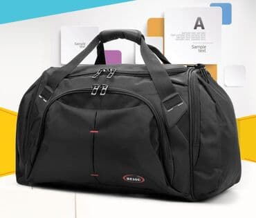 женскую дорожную сумку на колесах: Сумка универсальная дорожная/спортивная - Цвет: черный - Формат — 3