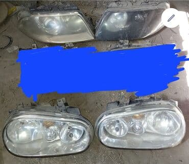Передние фары: Комплект передних фар Volkswagen Б/у, Оригинал, Германия — 1