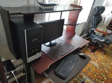 стол письменный компьютерный угловой: Компьютерный стол, С полками — 1