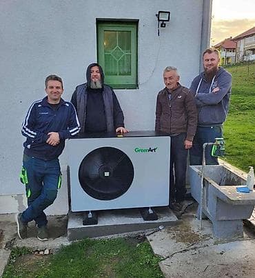 Рекламное оборудование: Воздушные тепловые насосы (воздух-вода) для отопления, ГВС и — 8