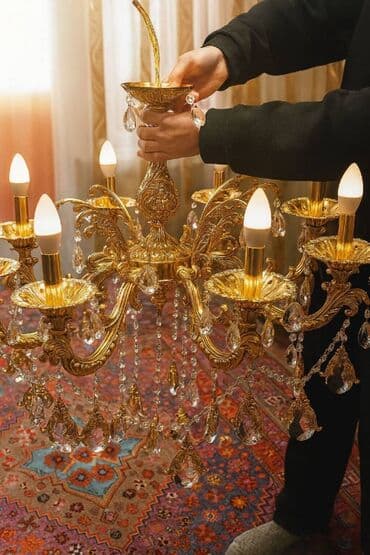 люстра продажа: Срочно, почти даром! Люстра привезенная из Турции! Из латуни с — 1