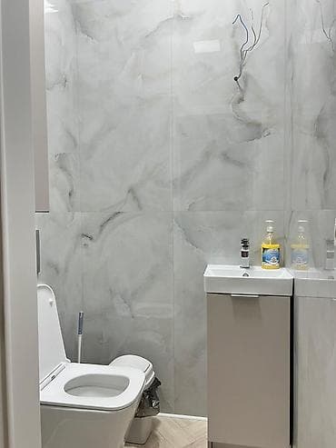 квартира посуточная ош: 3 комнаты, Люкс, элитка, Асанбай, глобус, Душевая кабина, Постельное — 8