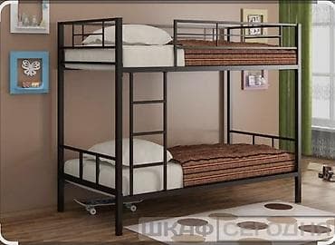 Двухъярусная металлическая кровать - Прочная сварная рама из металла