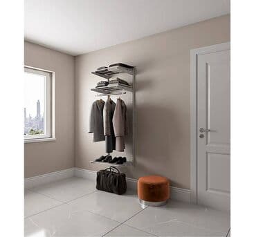 настенные полочки: Гардеробная система ПРАКТИК Home Basic G60 белая отличается — 1