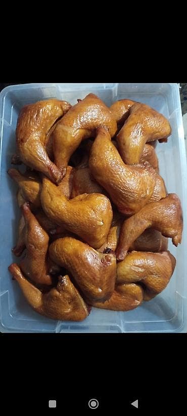 Копченая курица и окорочка домашнего копчения.оптом от 10кг -