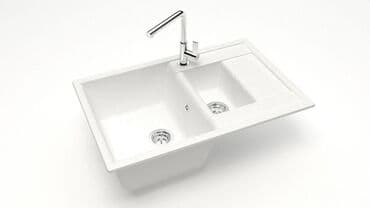 цена на столешницы для кухни: Кухонная мойка Glanz Блонди J210 Каменная мойка из литого мрамора — 7