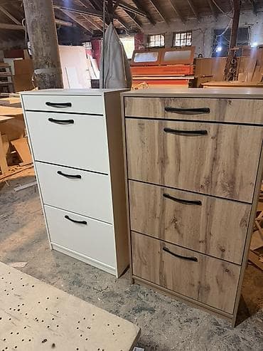 обувьной шкаф: Тумба и подставка для обуви, Новый, Другой материал, Бесплатная доставка, цвет - Белый — 1