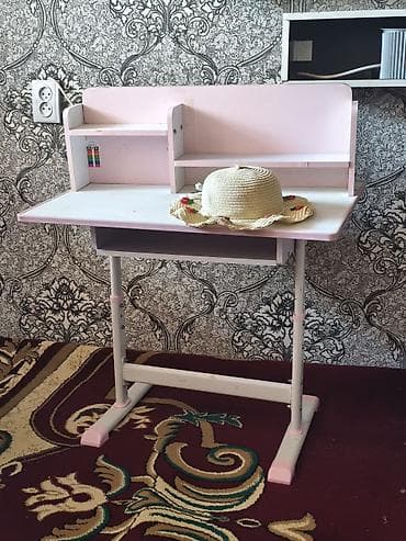 office table: Детские письменные столы с полками и регулируемой высотой и стулья — 2