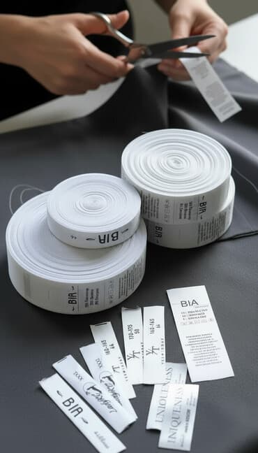 Офсетная Печать Бирок/Этикеток для Одежды | Мин. Заказ 500 шт