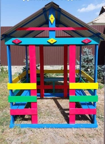 песочница детская: Качели турники песочницы скамейки балансиры машинки паровозики качалки — 10