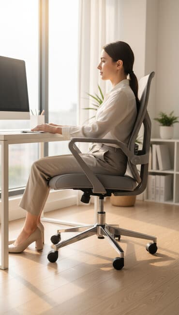 кресло мячик: Офисное кресло, С колесиками, цвет - Серый — 1