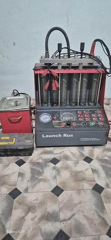 Установка для очистки и тестирования бензиновых форсунок Launch Rus (6