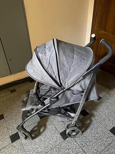 большую коляску: Коляска, Chicco, цвет - Серебристый, Б/у — 2