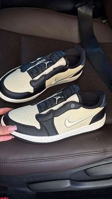 Кроссовки Nike Air Jordan 1 Low (без шнурков, слайп-версия) - Силуэт