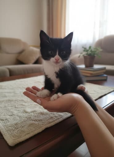 продаю в связи с переездом: Кошка даром: Беспородная, 5 месяцев, Девочка — 1