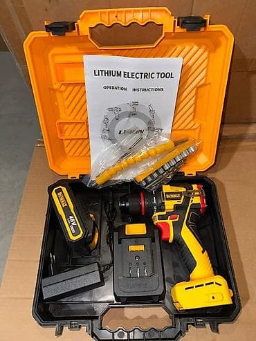 dewalt: Аккумуляторный шуруповёрт/дрель в кейсе Комплектация: - шуруповёрт с — 1