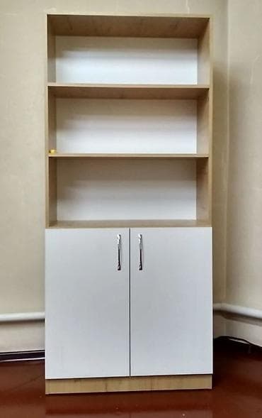 книжный мебел: Офисный стеллаж, Новый, ЛДСП, цвет - Белый — 2