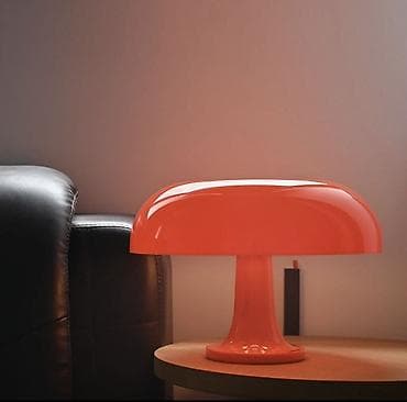 синий лампа: Настольная лампа «грибок» в ярко-оранжевом цвете - Дизайн: округлый — 3