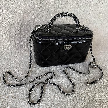 Классическая сумка, Chanel, Материал: Лаковая кожа, Застежка на молнии, Женские