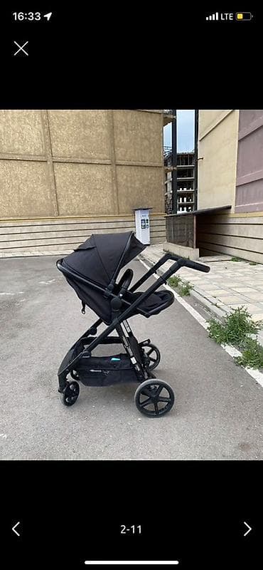 Коляскалар: Прогулочная коляска Mompush (надпись на бампере mompush), цвет black — 2