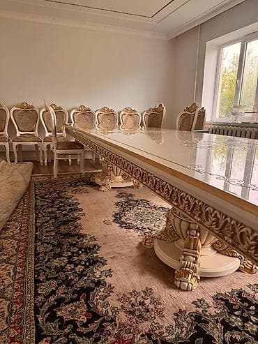 столы для дома: Стол для зала, Не раскладной, Прямоугольный — 6