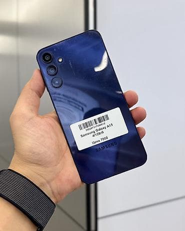 Samsung Galaxy A15, Б/у, 128 ГБ, цвет - Черный, В рассрочку, 2 SIM