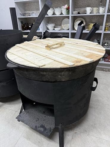 Очаги под казан с крышками - Тип: уличные очаги/печи под казан -