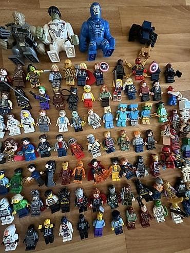 Большой набор минифигурок в стиле LEGO не оригинальный — супергерои