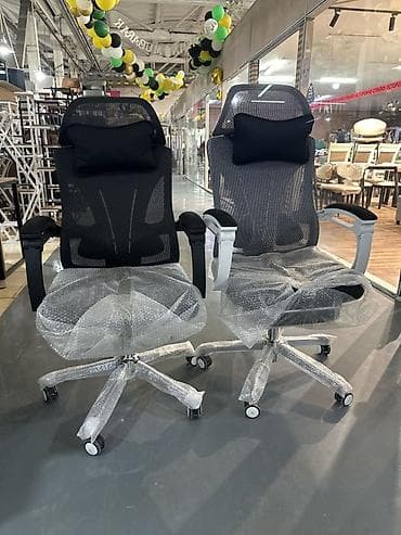 Офис креслолор, Дөңгөлөктүү, түсү - Кара