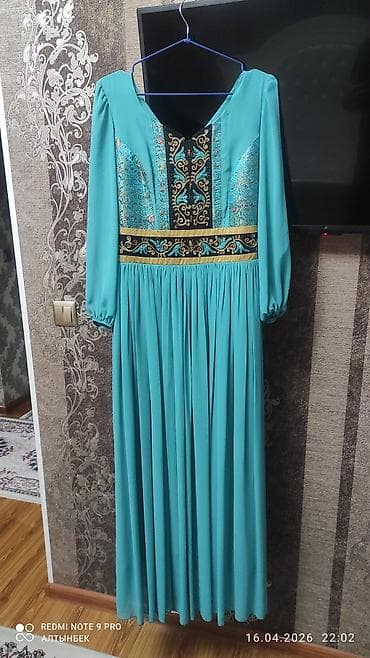 Вечернее платье, Длинная модель, С рукавами, XL