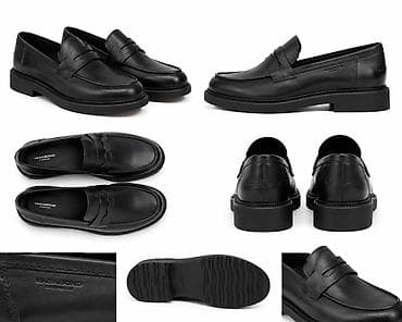 Лоферы VAGABOND Shoemakers, модель классического дизайна в чёрном — 1