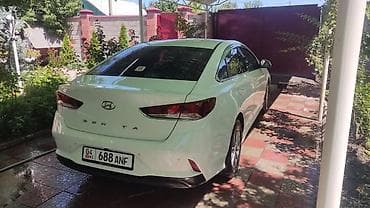 sonata: Hyundai Sonata, седан, белый цвет, номер 04 KG 688 ANF. Кузов и — 4