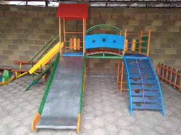 качеля для дома: Детские горки! С мостиком, башенками и скалодром!!! Надёжные — 6