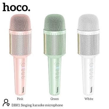 HOCO DBK1 — беспроводной караоке‑микрофон с встроенной акустикой