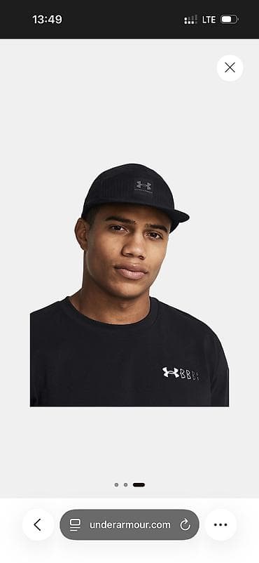 кепка under armour: Головные уборы, Under Armour, Новый, цвет - Черный, Самовывоз, Платная доставка — 1