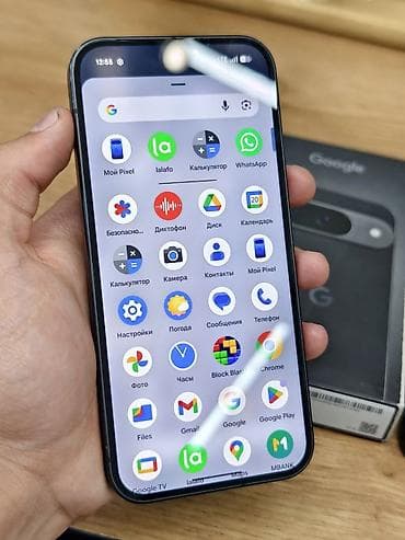 pixel 6 256: Google Pixel 9, Б/у, 128 ГБ, цвет - Черный, 1 SIM, eSIM — 4