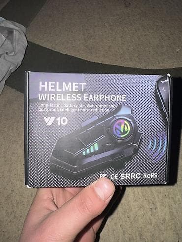 Микрофоны: Беспроводная гарнитура для шлема V10 Описание: - Модель: V10 Helmet — 4